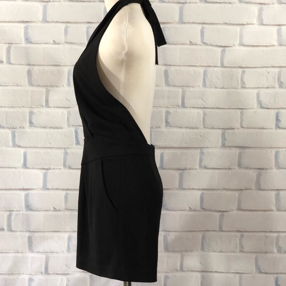 Leifsdottir for Anthropologie Black Low Back Romper.  Size 6